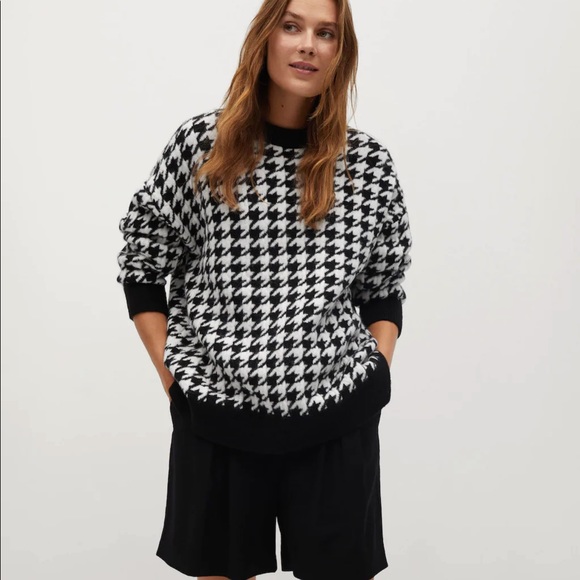 Mango houndstooth sweater bloggers fav, Rare❤️ - Picture 4 of 12